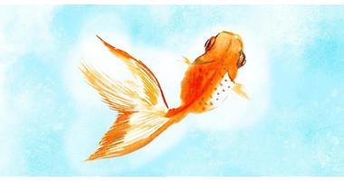Chinese Watercolor Painting - Koi Fish