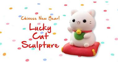 Clay Sculpture Of Chinese Kitty by LEARN Anytime Anywhere