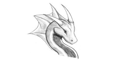 60min Animal Pencil Sketching Art Lesson - Dragon