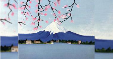 60min Paint Japan's Mount Fuji Landscape Scenery