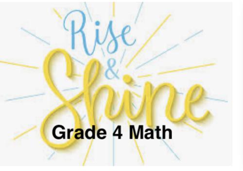 Rise and Shine Grade 4 Math - Full Curriculum